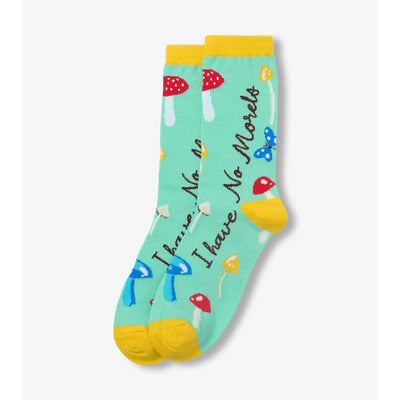 Little Blue House - No Morels Womens Crew Sock