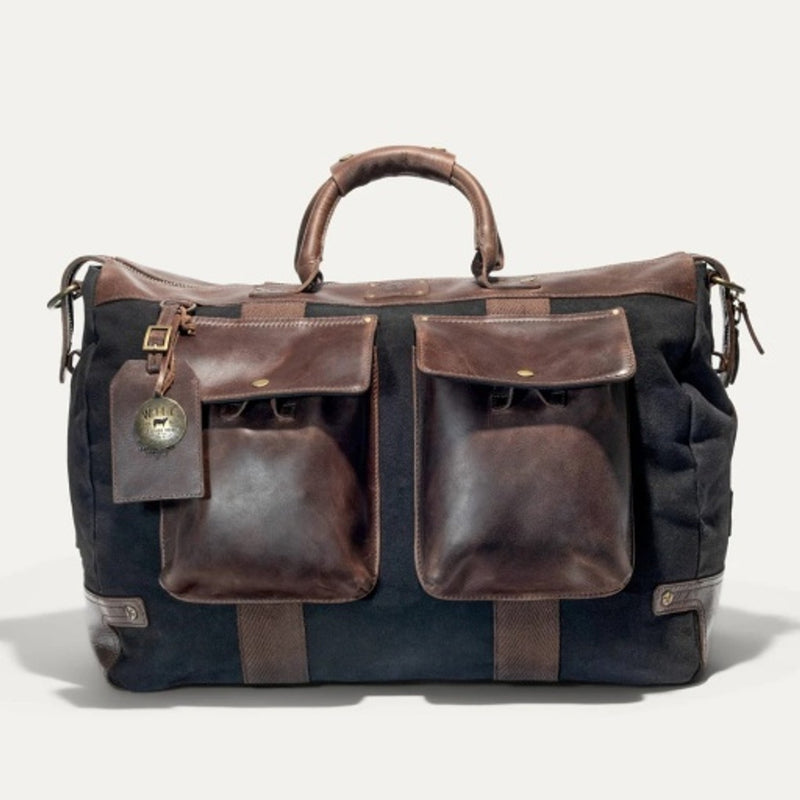 WILL Leather Goods - Mens Canvas & Leather Travel Duffle