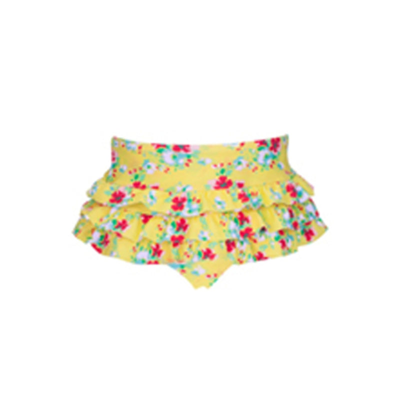 Snapper Rock - Baby Lemon Floral Ruffle Set