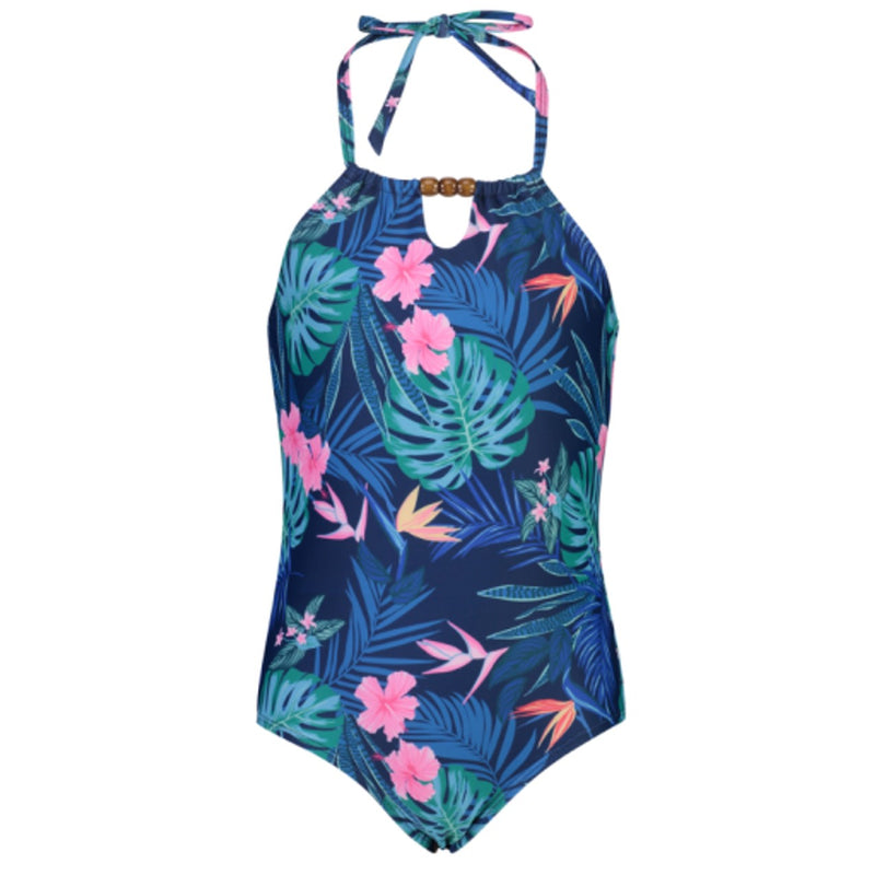 Snapper Rock - Girls Rain Forest Halter Swimsuit