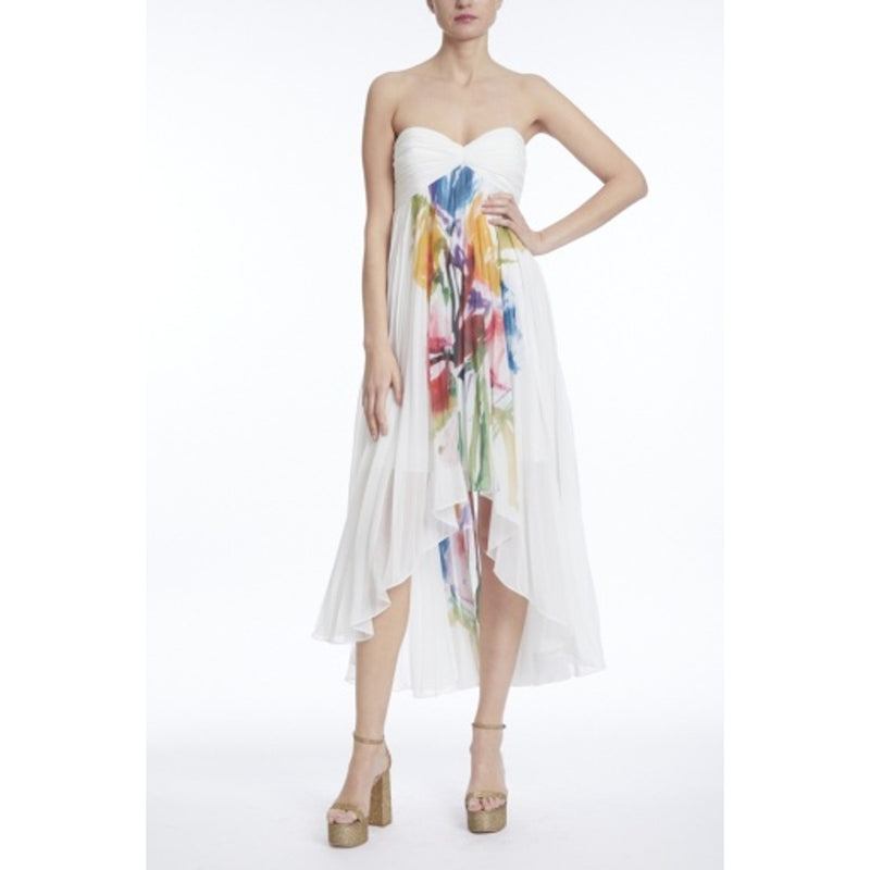 Badgley Mischka - Womens Hilo Pleated Dress
