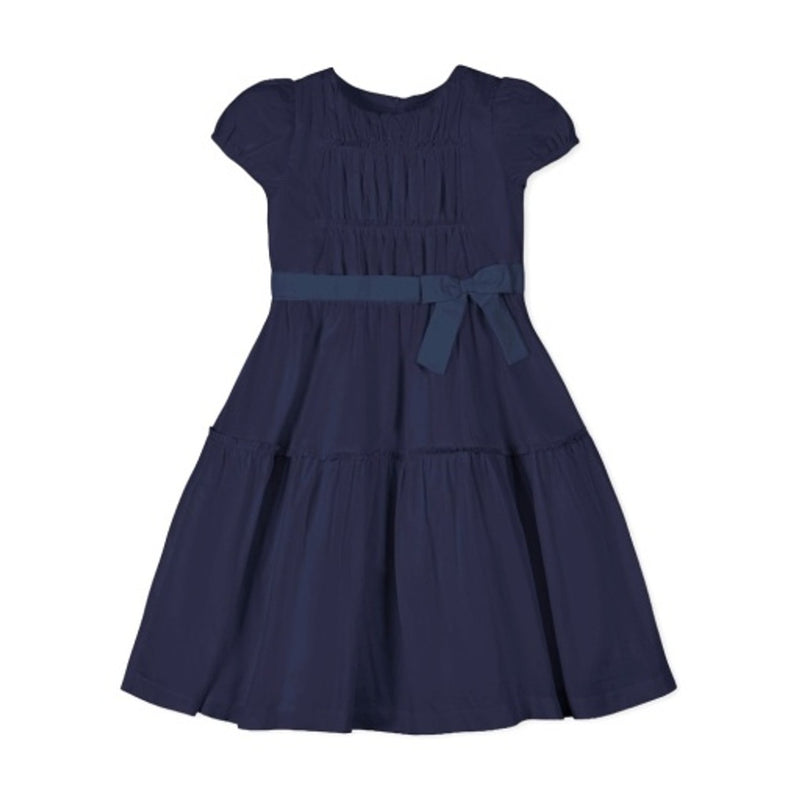 Hope & Henry - Girls Organic Puff Sleeve Tiered Party Dress