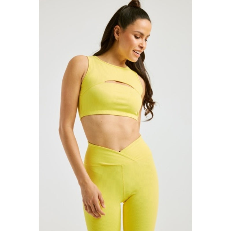 Year of Ours - Womens Ribbed Cut Out Bra