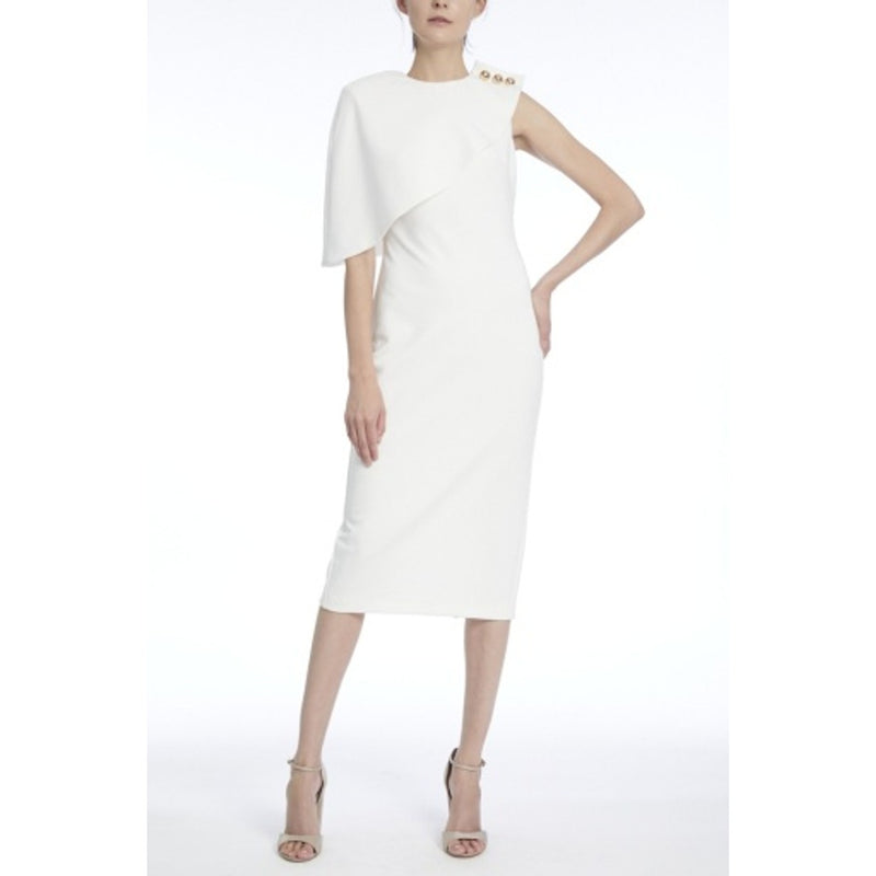 Badgley Mischka - Womens Asym Btn Shldr