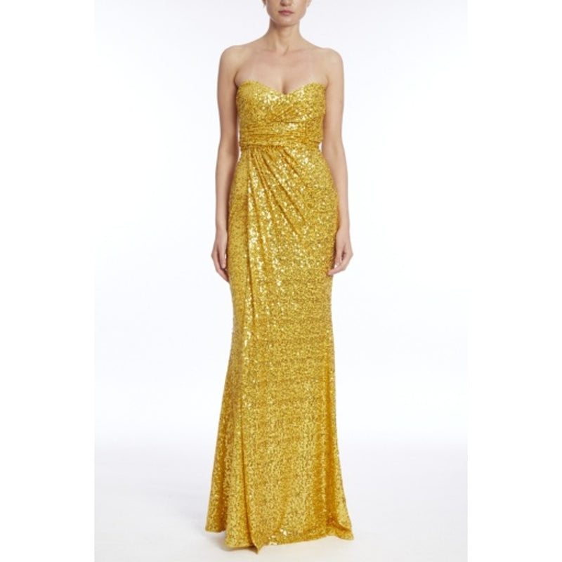 Badgley Mischka - Womens Sqn Strpls Drape