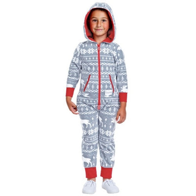 Tipsy Elves - Girls Boy's / Girl's Grey Moose Jumpsuit
