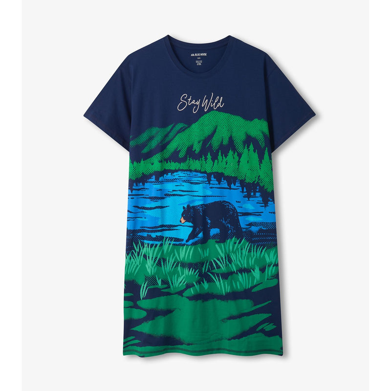 Little Blue House - Stay Wild Womens Sleepshirt