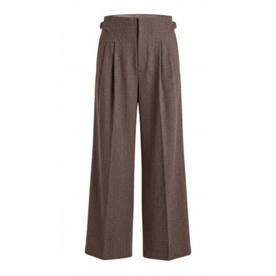 Liverpool Los Angeles - Womens Hr Pleated Wide Leg Trouser with S/Tabs- 31" in