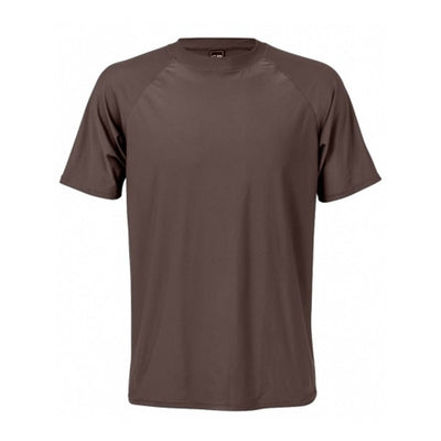 Snapper Rock - Mens Chocolate Sustainable Short Sleeve Rash Top