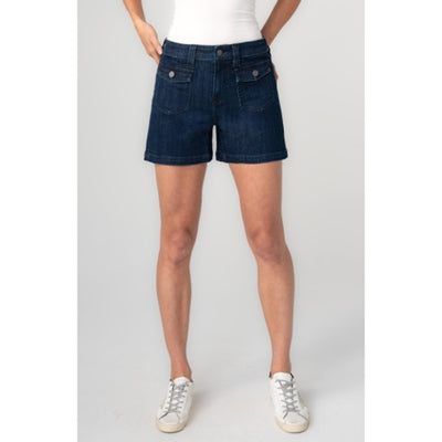 Liverpool Los Angeles - Womens Vintage Short with Flap Front Pkts 4.5" Inseam