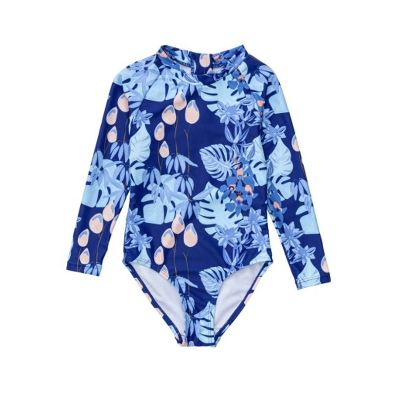 Snapper Rock - Girls Mango Tango Sustainable Long Sleeve Surf Suit