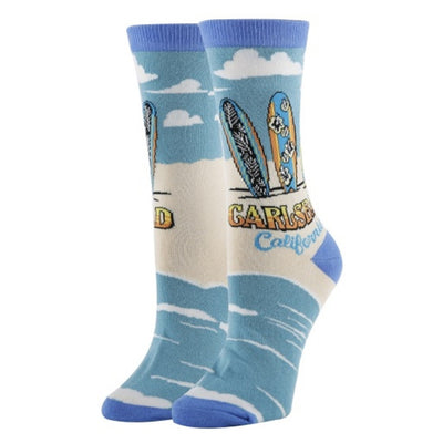 Oooh Yeah - Womens Crew Socks Calrsbad