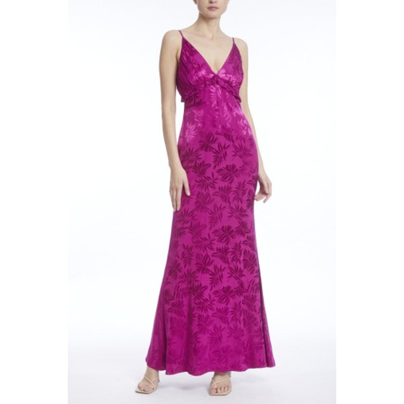 Badgley Mischka - Womens Plt Top Slip Gown