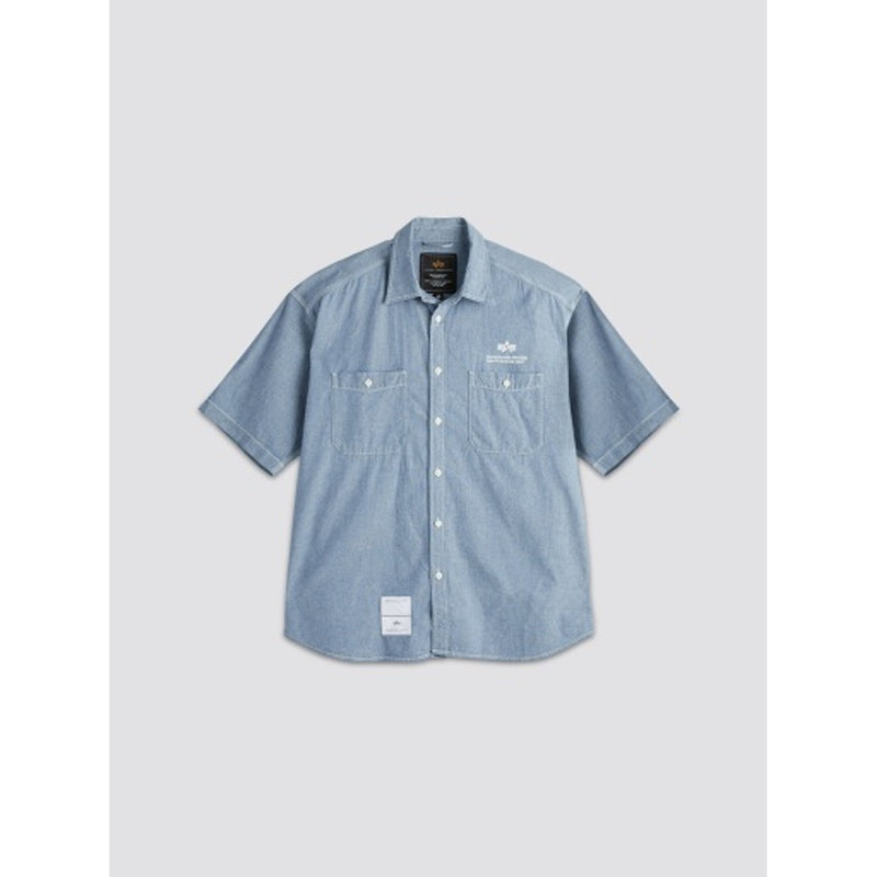 Alpha Industries - Mens Alpha Short Sleeve Chambray Shirt