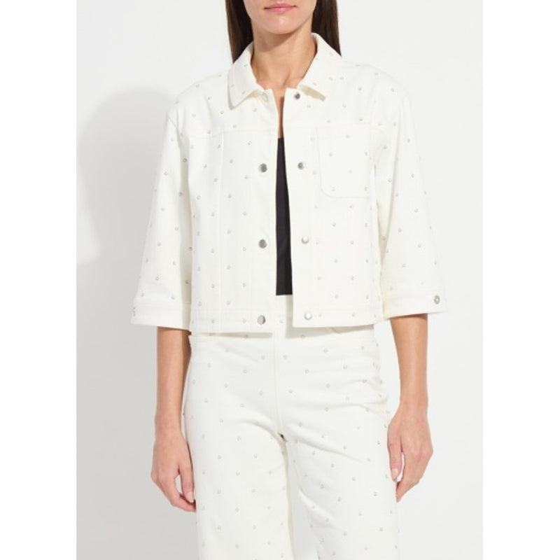 Lysse - Womens Audrey Pearled Embellished Denim Jacket