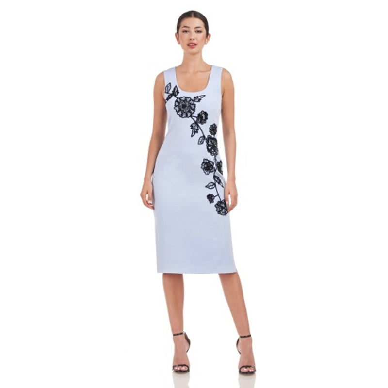 JS Collections - Womens Mazelle Soutache Midi Dress