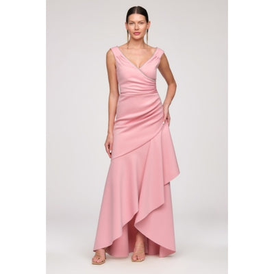 JS Collections - Womens Marla High Low Gown