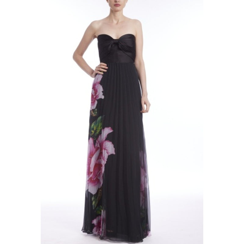 Badgley Mischka - Womens Pltd Chffn Strplss