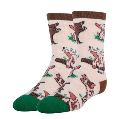 Oooh Yeah - Kids Pig Deal-Kids Crew Socks