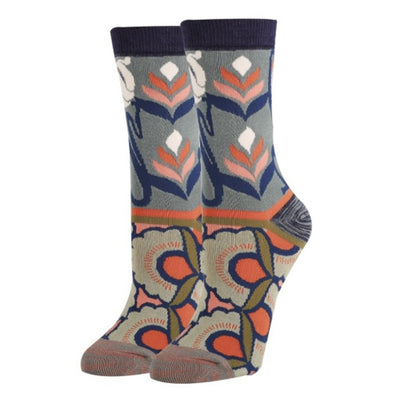 Oooh Yeah - Womens Crew Socks-Azalea Breeze