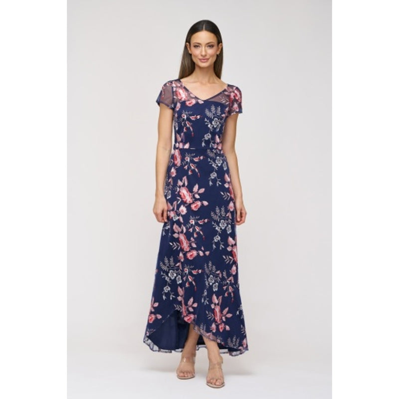 JS Collections - Womens Elena Asymetrical Gown