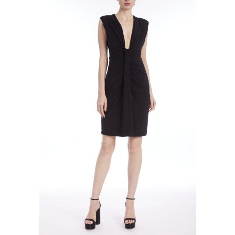 Badgley Mischka - Womens Deep V Shirred