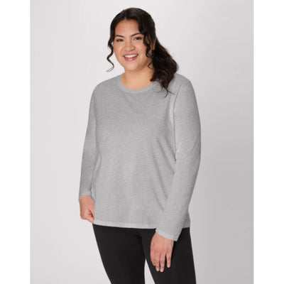 Hanes - Women’S Long Sleeve Scoop-Neck Cotton T-Shirt (Plus Size)