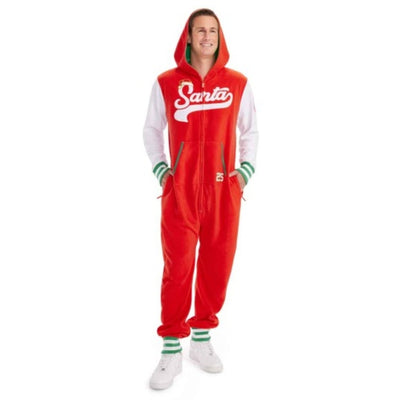 Tipsy Elves - Mens Sporty Santa Jumpsuit