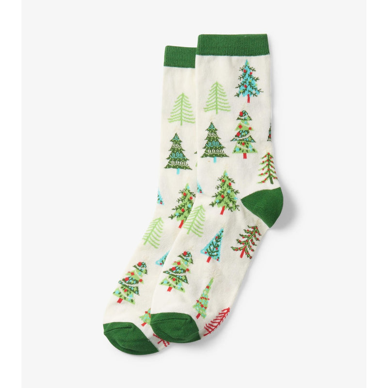 Little Blue House - Christmas Trees Mens Crew Sock