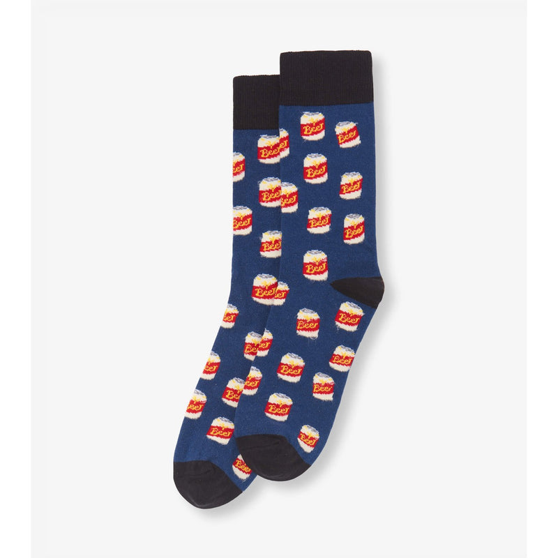 Little Blue House - Beer Cans Mens Crew Socks