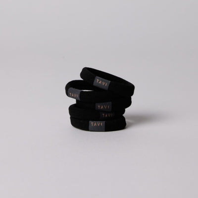 Thirty Three Threads - Unisex Tavi Hair Ties Ebony