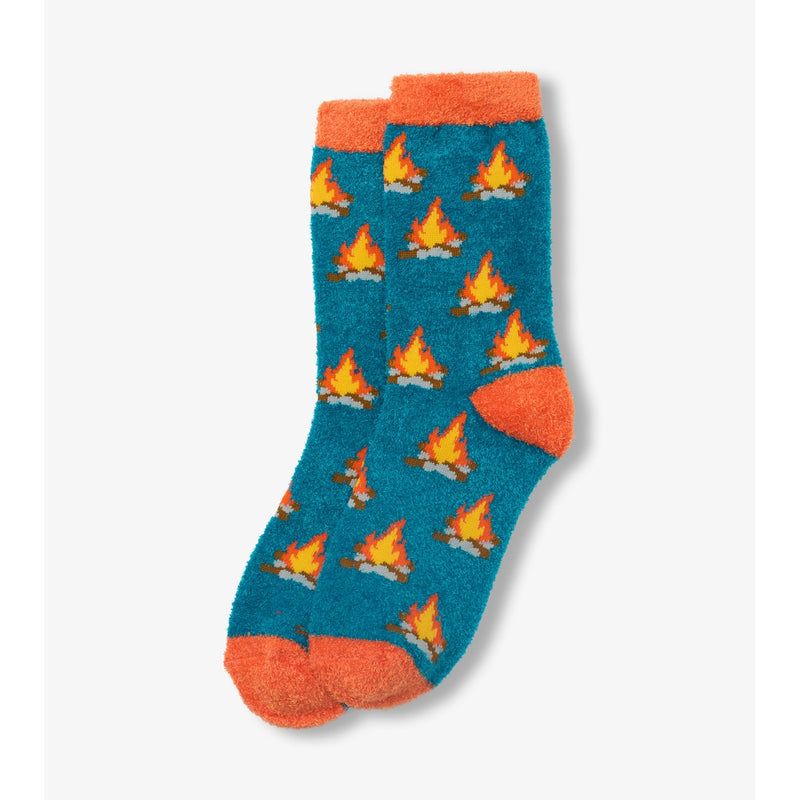 Little Blue House - Unisex Campfire Fuzzy Socks
