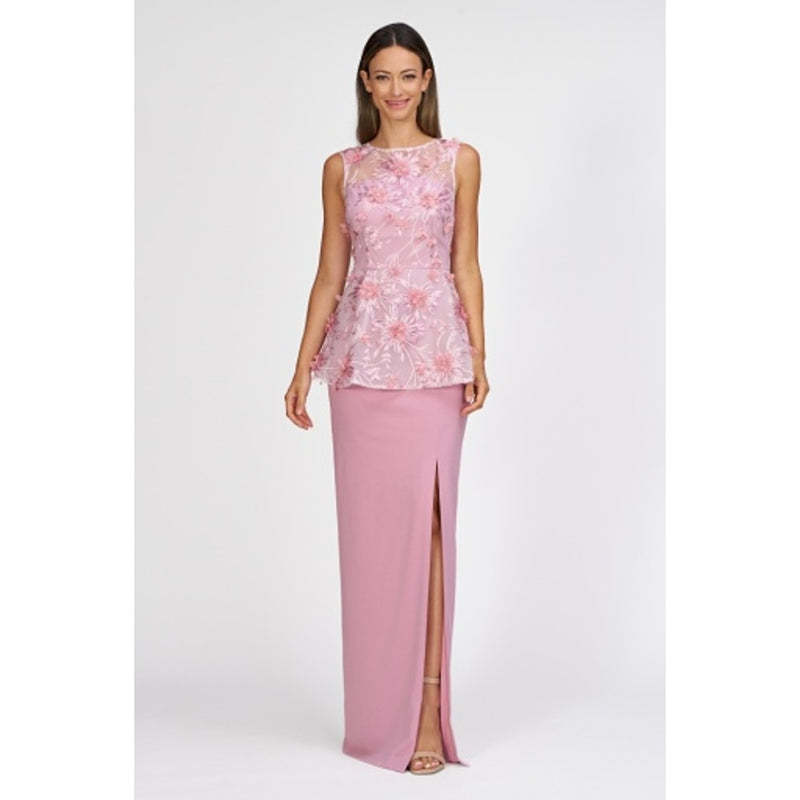 JS Collections - Womens Tatianna Peplum Gown