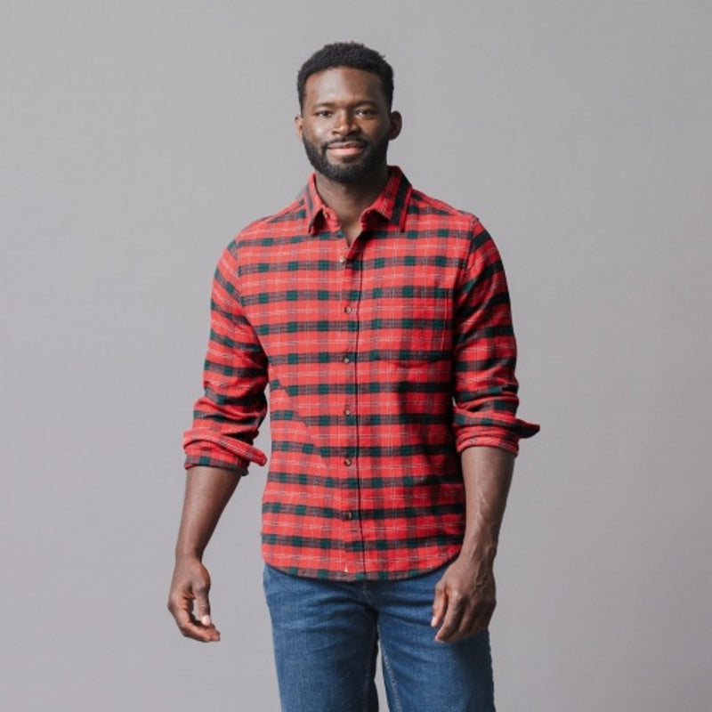 Hope & Henry - Mens Organic Flannel Shirt