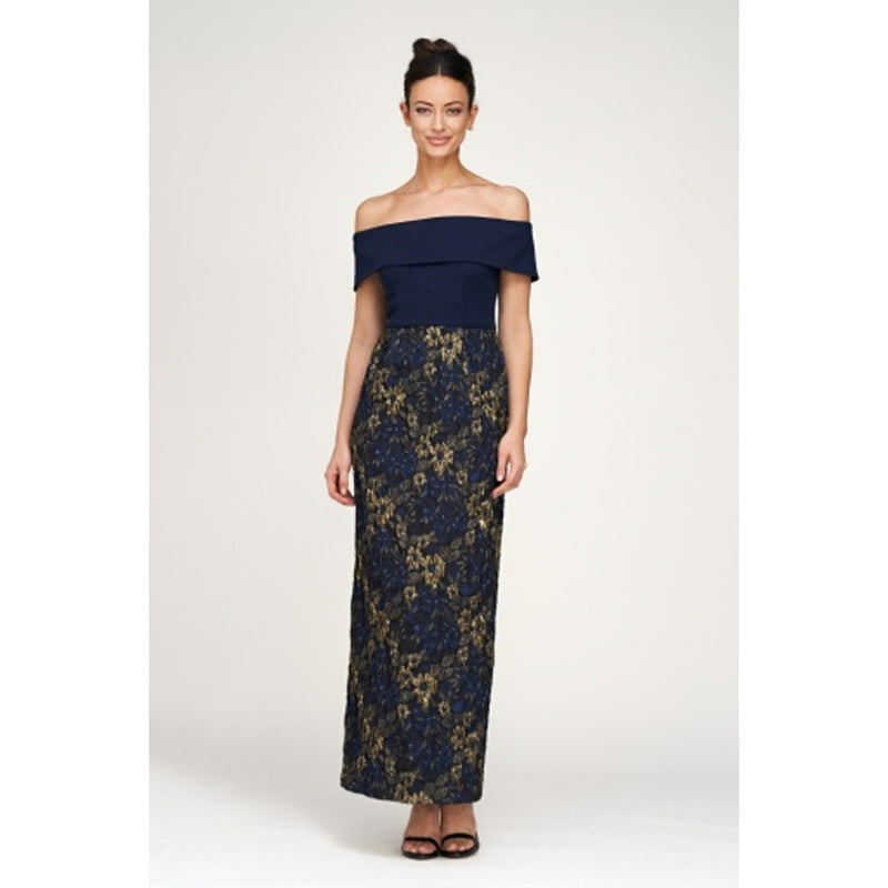 JS Collections - Womens Fidelia Column Ankle Gown