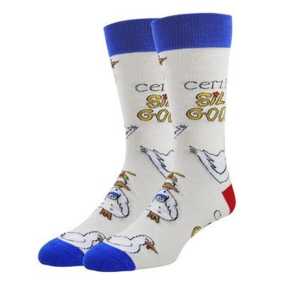 Oooh Yeah - Mens Crew Socks Silly Goose Men