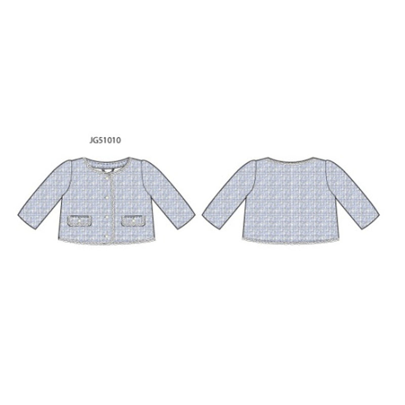 Janie and Jack - Girls with Blu Boucle Jkt E2