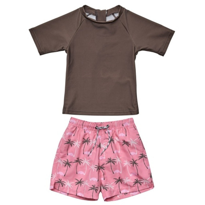 Snapper Rock - Baby Palm Paradise Sustainable Short Sleeve Baby Set