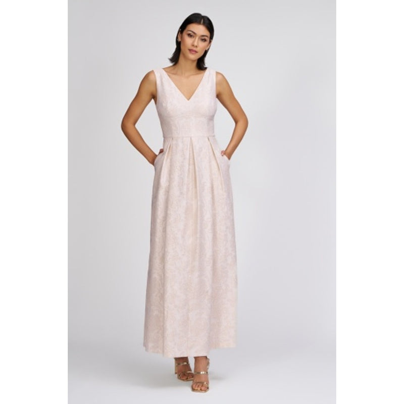 JS Collections - Womens Luna Jacquard Ankle Gown