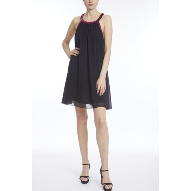 Badgley Mischka - Womens Beaded Halt Nk