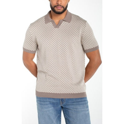 Liverpool Los Angeles - Mens S/S Johnny Collar Sweater Knit
