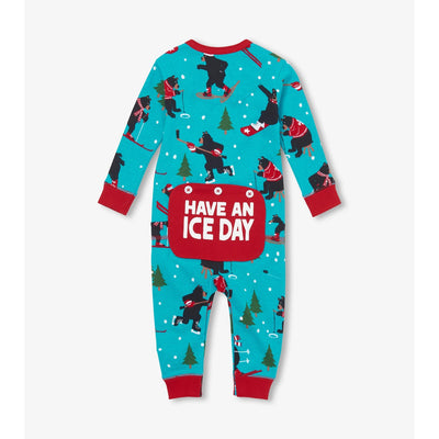 Little Blue House - Wild Winter Sports Baby Union Suit