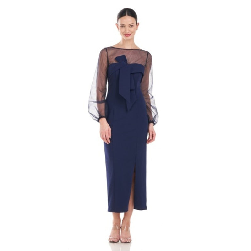 JS Collections - Womens Maia Bow Tea Length Dress