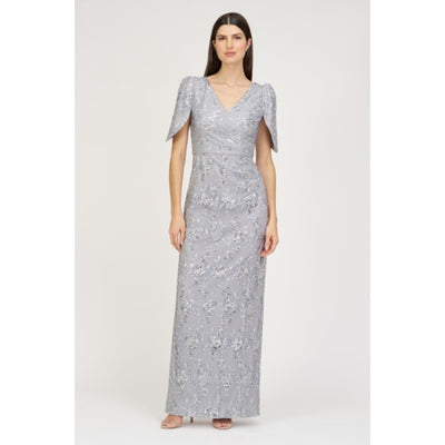 JS Collections - Womens Elena Column Gown