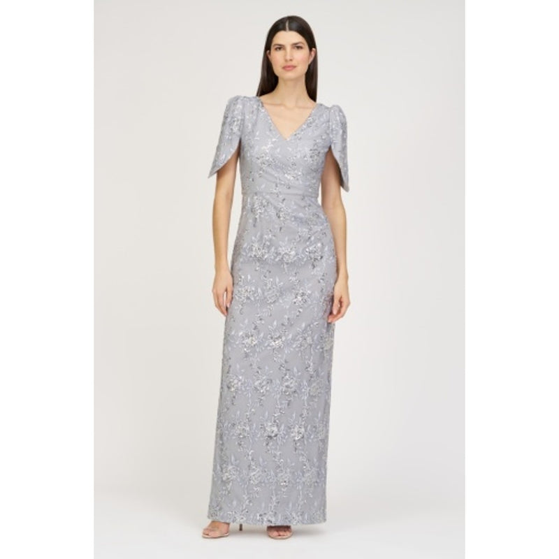 JS Collections - Womens Elena Column Gown