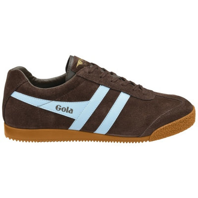 Gola - Mens Harrier Sneakers - Dark Brown/Pale Blue