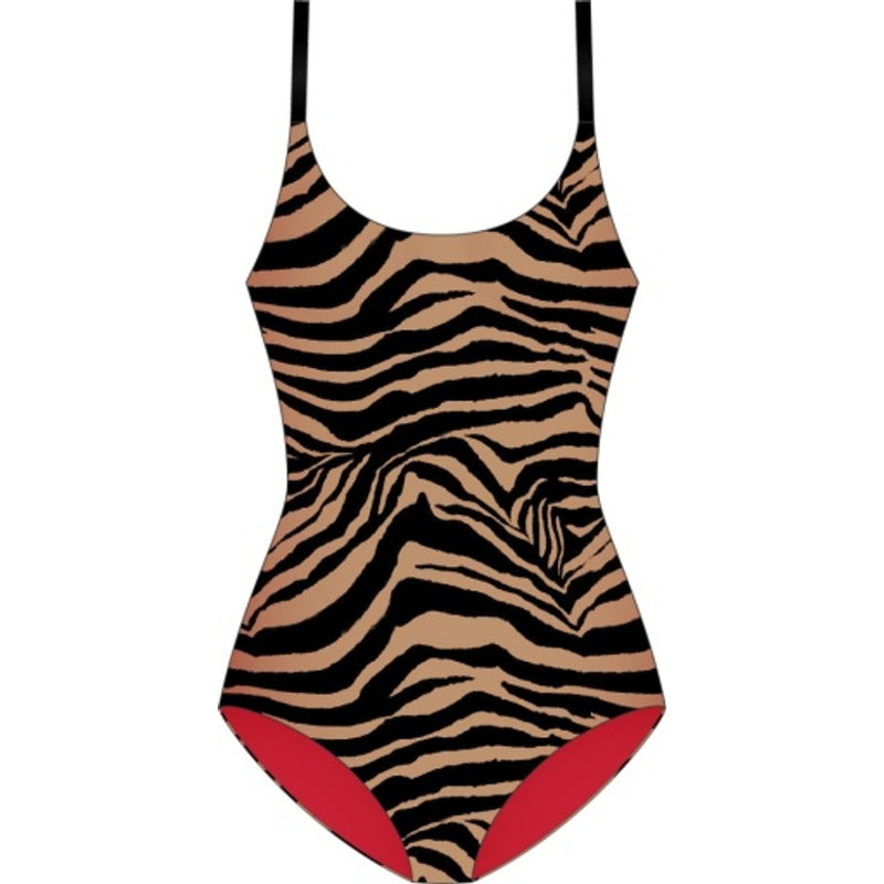 Natori - Womens Riviera Reversible One Piece Swimsuit