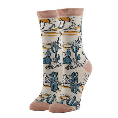 Oooh Yeah - Womens Crew Socks Wild West