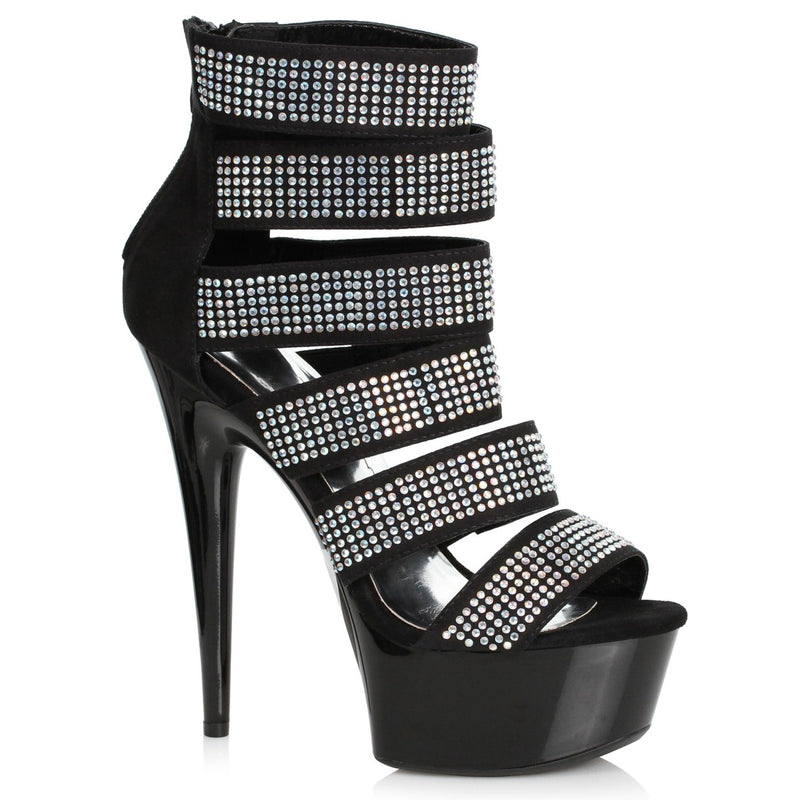 Ellie Shoes - 6" Rhinestone Bootie