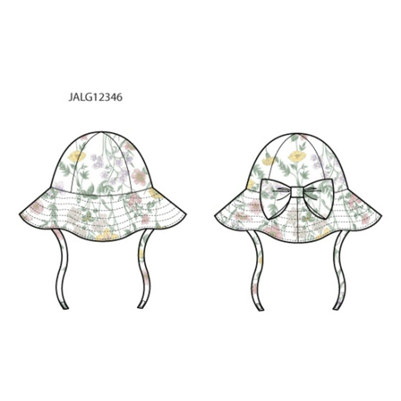Janie and Jack - Baby G Multi Botanical Floral Sun Hat Sm2